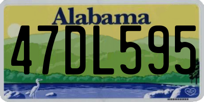 AL license plate 47DL595