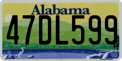 AL license plate 47DL599