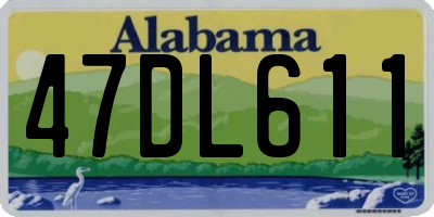 AL license plate 47DL611