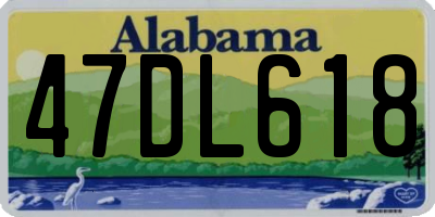 AL license plate 47DL618