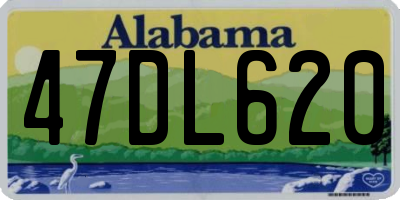 AL license plate 47DL620