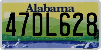 AL license plate 47DL628