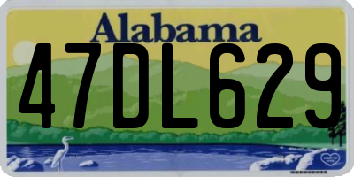 AL license plate 47DL629
