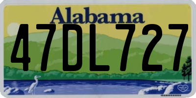 AL license plate 47DL727