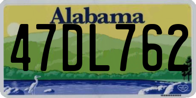 AL license plate 47DL762