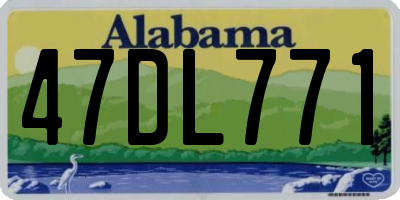 AL license plate 47DL771