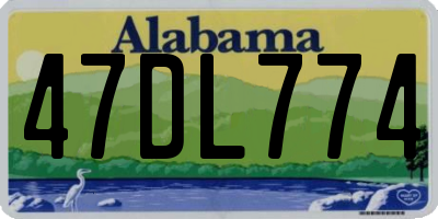 AL license plate 47DL774