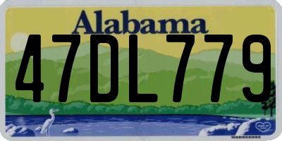 AL license plate 47DL779