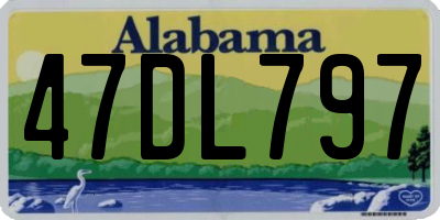 AL license plate 47DL797