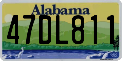AL license plate 47DL811