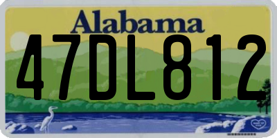 AL license plate 47DL812