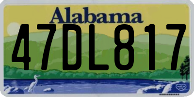 AL license plate 47DL817