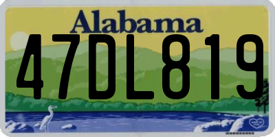 AL license plate 47DL819