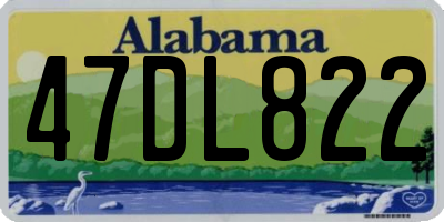 AL license plate 47DL822