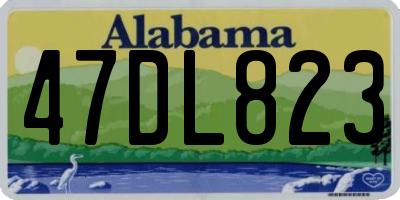 AL license plate 47DL823