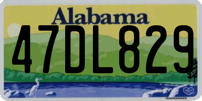 AL license plate 47DL829