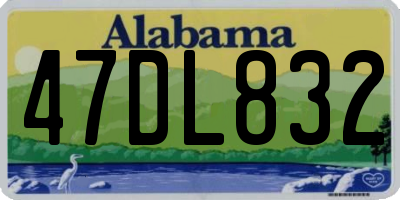 AL license plate 47DL832