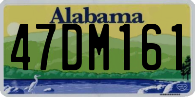 AL license plate 47DM161