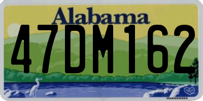AL license plate 47DM162