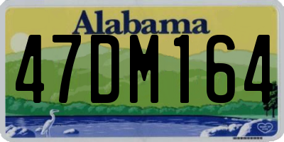 AL license plate 47DM164