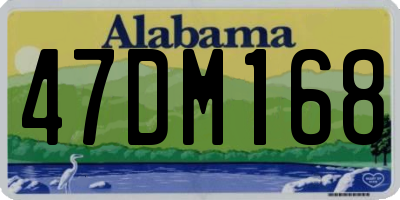 AL license plate 47DM168