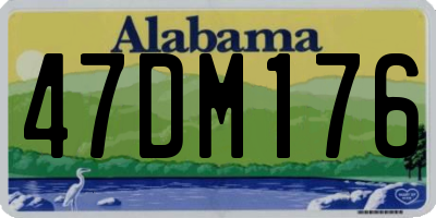 AL license plate 47DM176