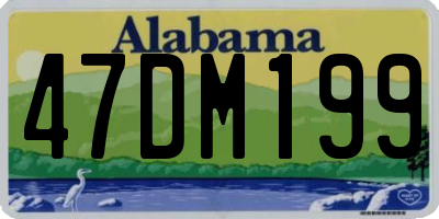 AL license plate 47DM199