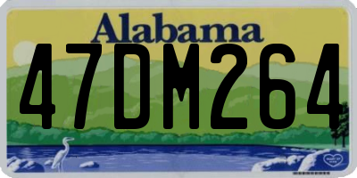 AL license plate 47DM264