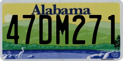 AL license plate 47DM271
