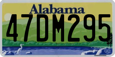 AL license plate 47DM295
