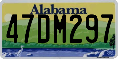AL license plate 47DM297