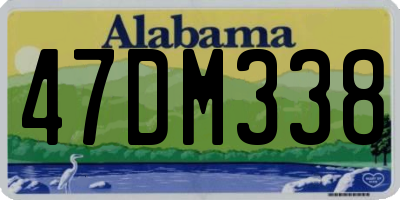 AL license plate 47DM338
