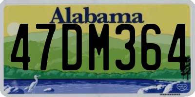 AL license plate 47DM364