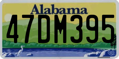 AL license plate 47DM395