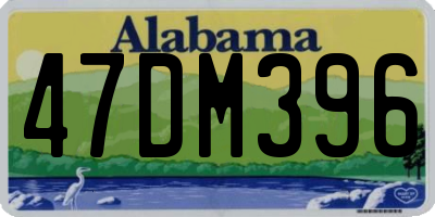 AL license plate 47DM396