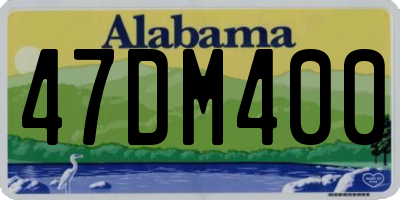 AL license plate 47DM400