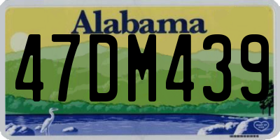 AL license plate 47DM439