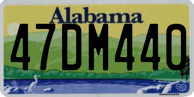 AL license plate 47DM440