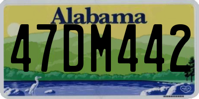 AL license plate 47DM442