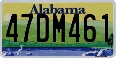 AL license plate 47DM461