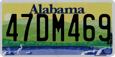AL license plate 47DM469