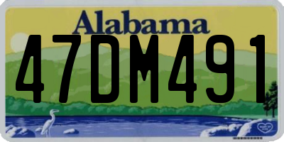 AL license plate 47DM491