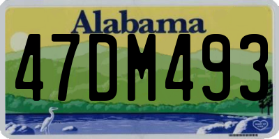 AL license plate 47DM493