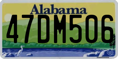 AL license plate 47DM506