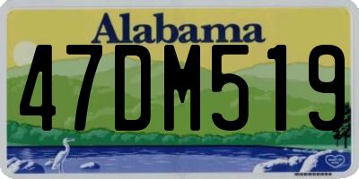AL license plate 47DM519
