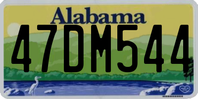 AL license plate 47DM544