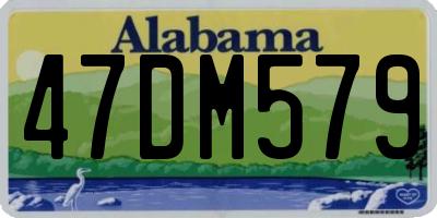 AL license plate 47DM579