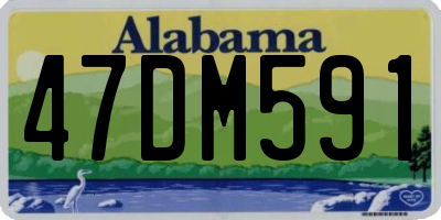 AL license plate 47DM591