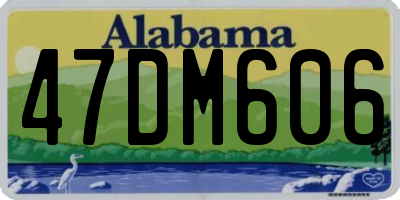 AL license plate 47DM606