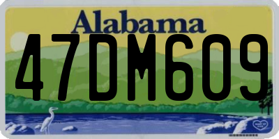 AL license plate 47DM609